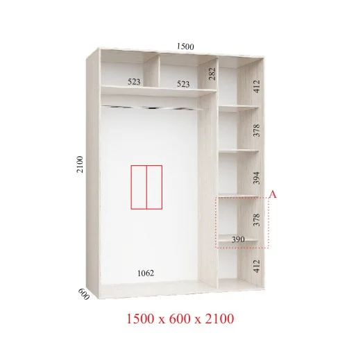СТАНДАРТ 1500*2100*600