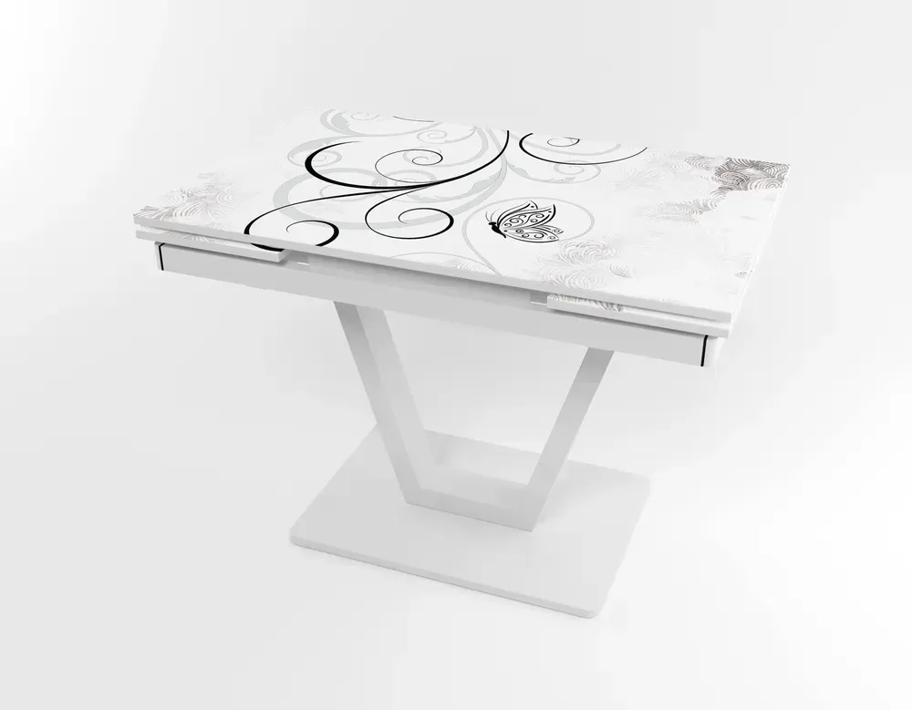 Розкладний стіл Maxi V base білий white/10