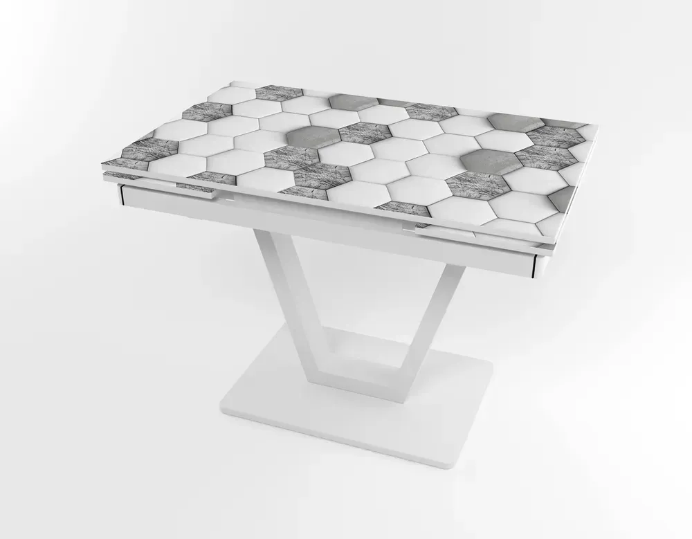 Розкладний стіл Maxi V base білий white/15