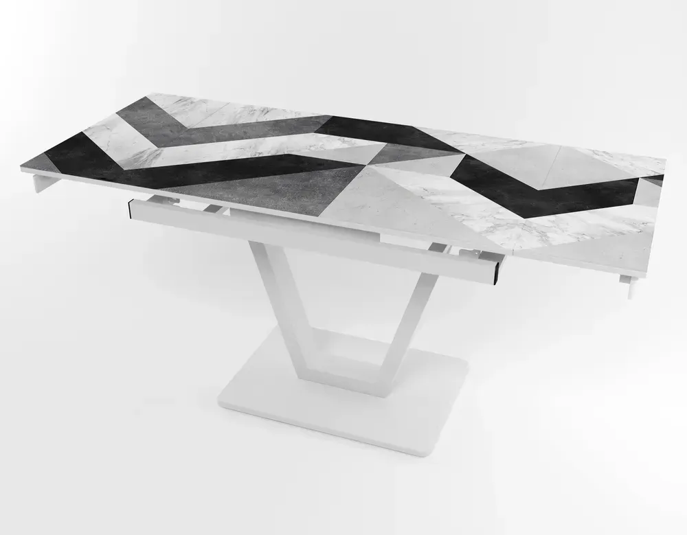 Розкладний стіл Maxi V base білий white/04