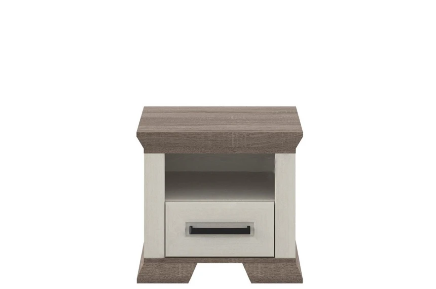 Тумба приліжкова Марсель / Marsel 1S Гербор з 1 шухлядою Ясен сніжний/дуб сонома трюфель
