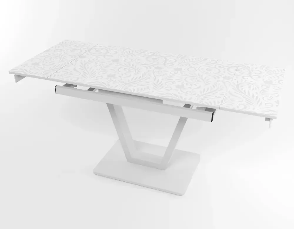 Розкладний стіл Maxi V base білий white/18
