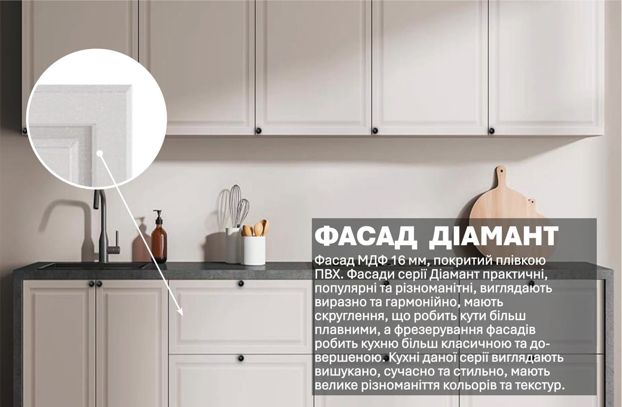 Кухня "Діамант" 2,4м