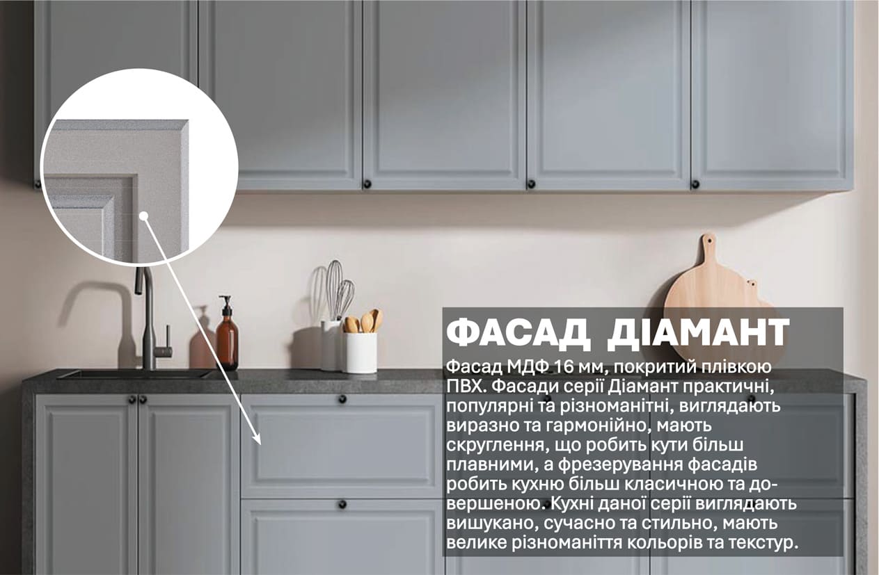 Кухня "Діамант" 2,4м