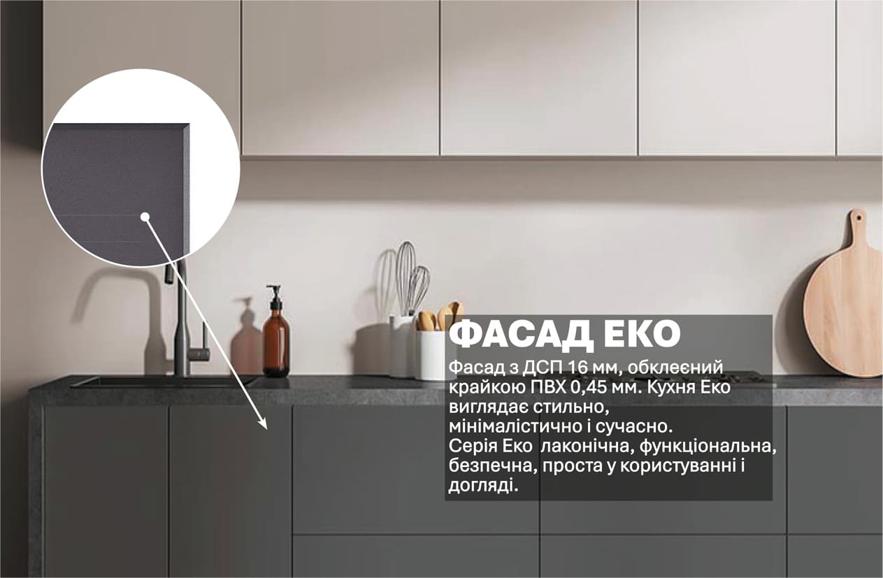 Кухня "Еко" 2,4м
