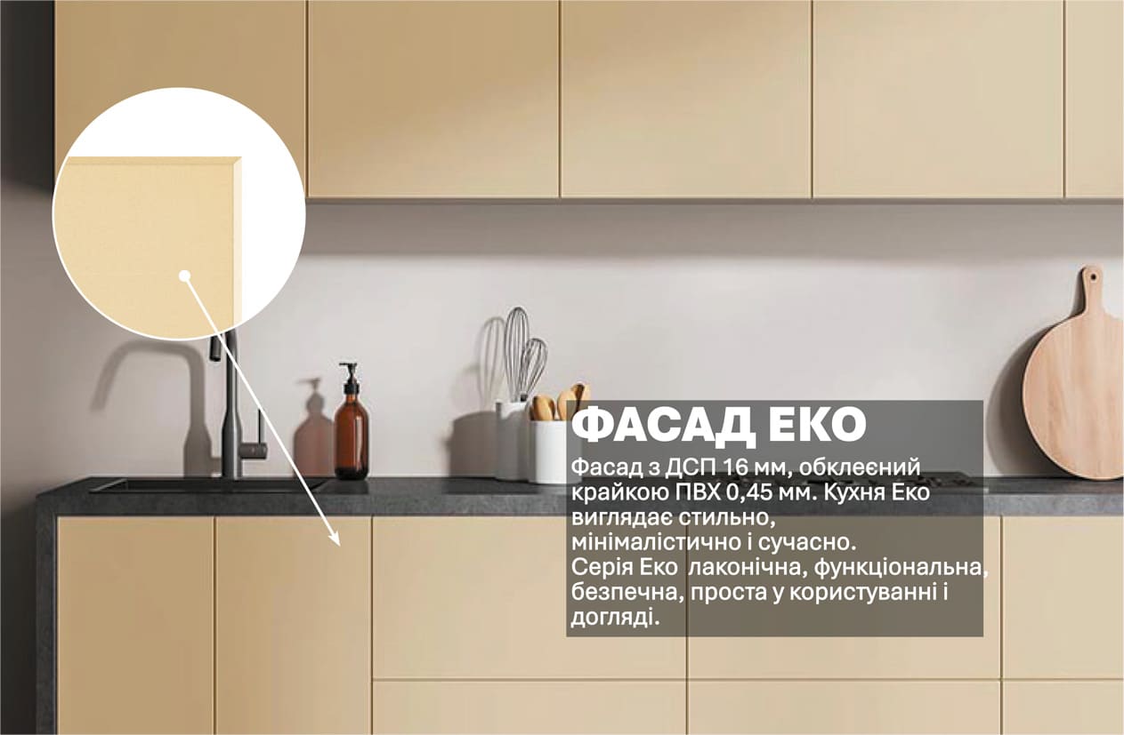 Кухня "Еко" 2,4м