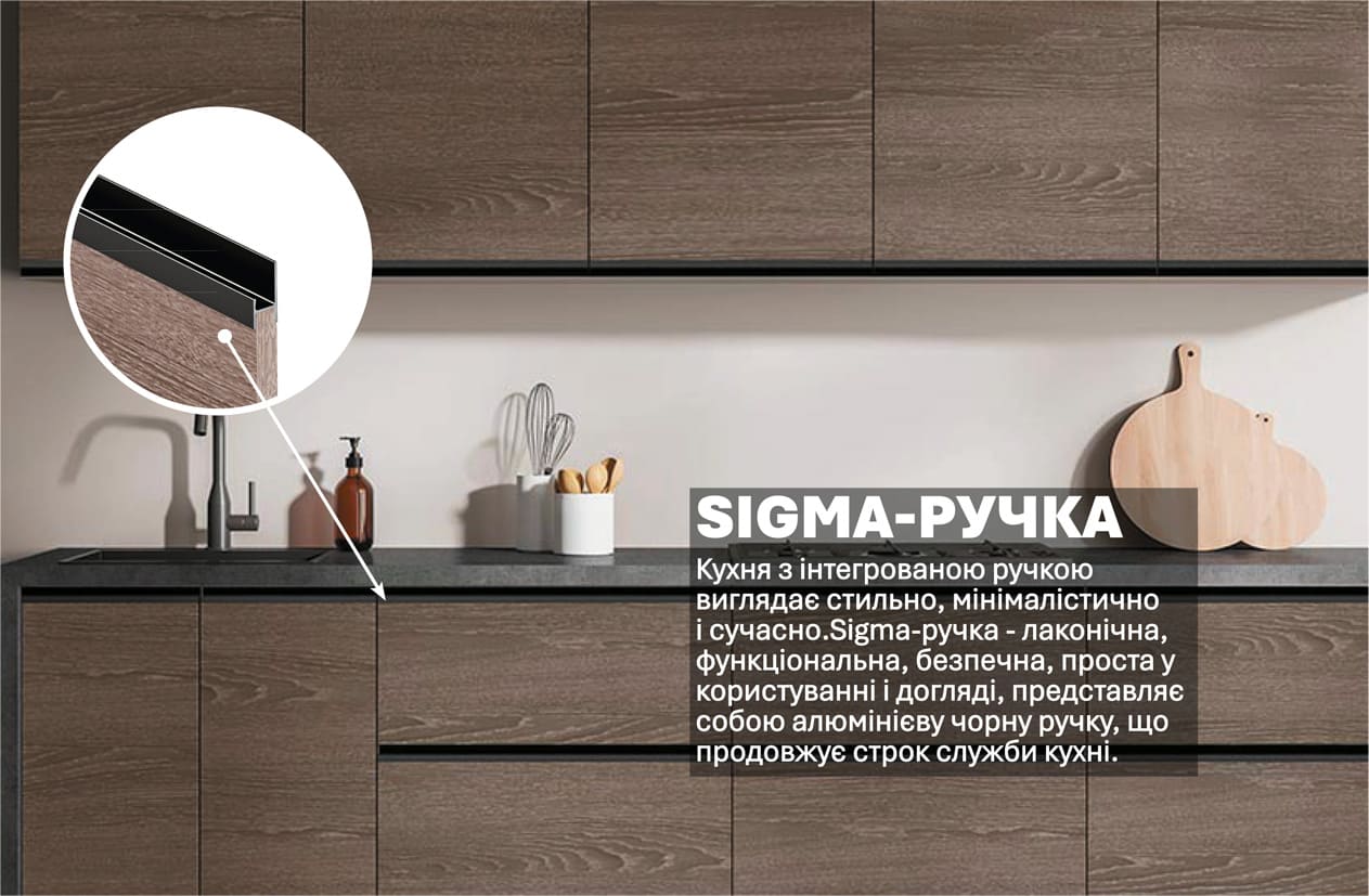 Кухня "Sigma ручка" 2,4м