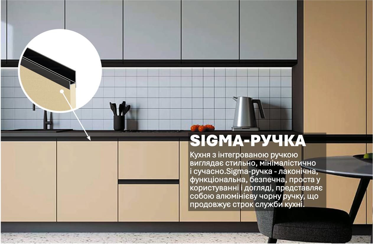 Кухня "Sigma ручка" 5,4м