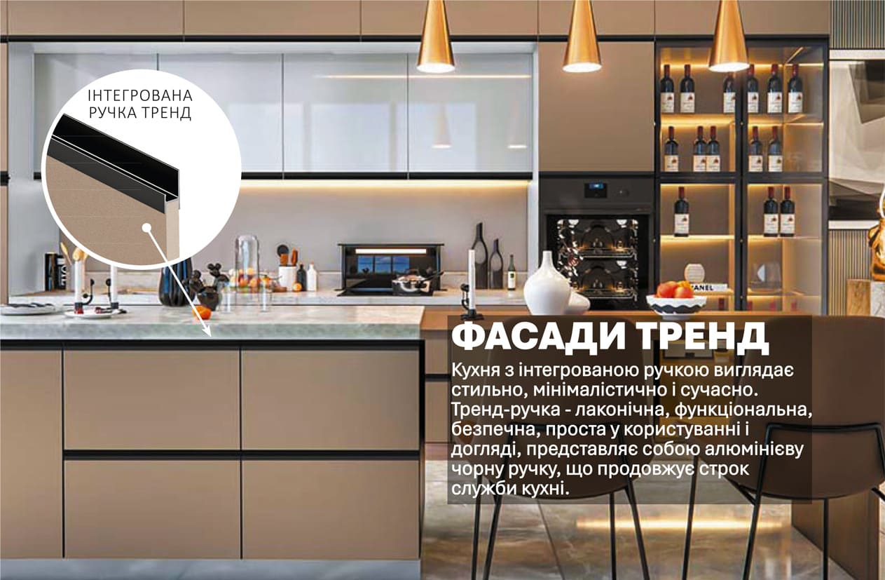 Кухня "Тренд" 4,4м з кухонним островом