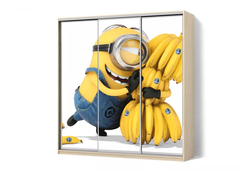 Шафа-купе 3 двері ФМП/ФМП/ФМП малюнок Re060 Класік-2 210*200*45