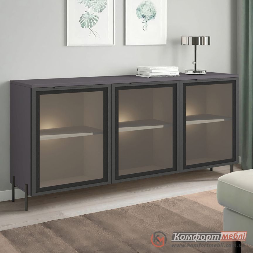 Комод Flex Лофт 1,5м з вітриною