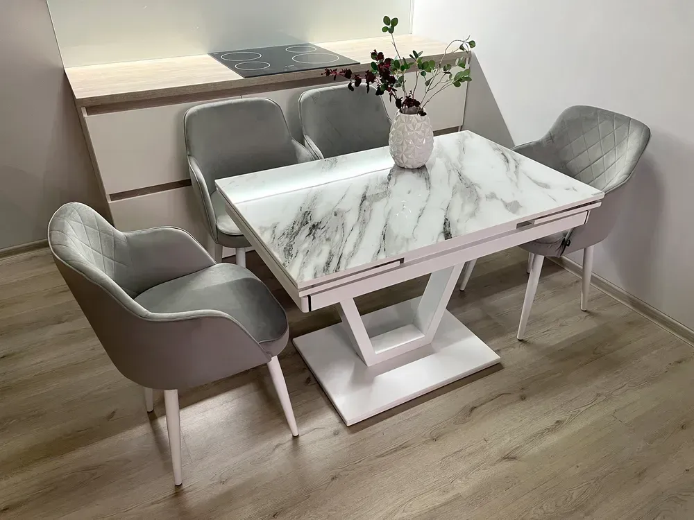Розкладний стіл Maxi V base білий white/22
