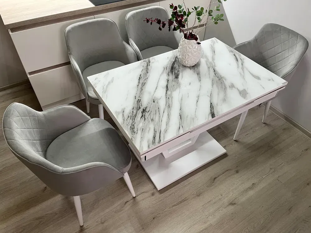 Розкладний стіл Maxi V base білий white/22