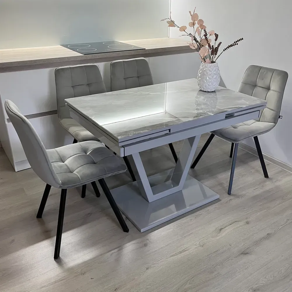 Розкладний стіл Maxi V base сірий grey/21