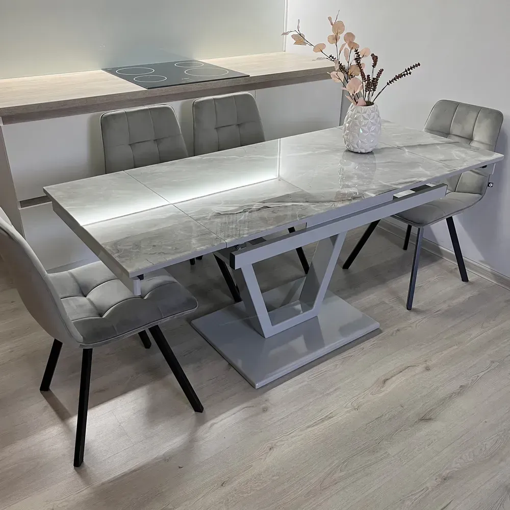 Розкладний стіл Maxi V base сірий grey/21